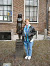 Anne Frank close to her home.